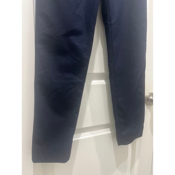 NWT Cos Wool Blend Navy Blue Straight Leg Trouser Sz 4 - Picture 6 of 9